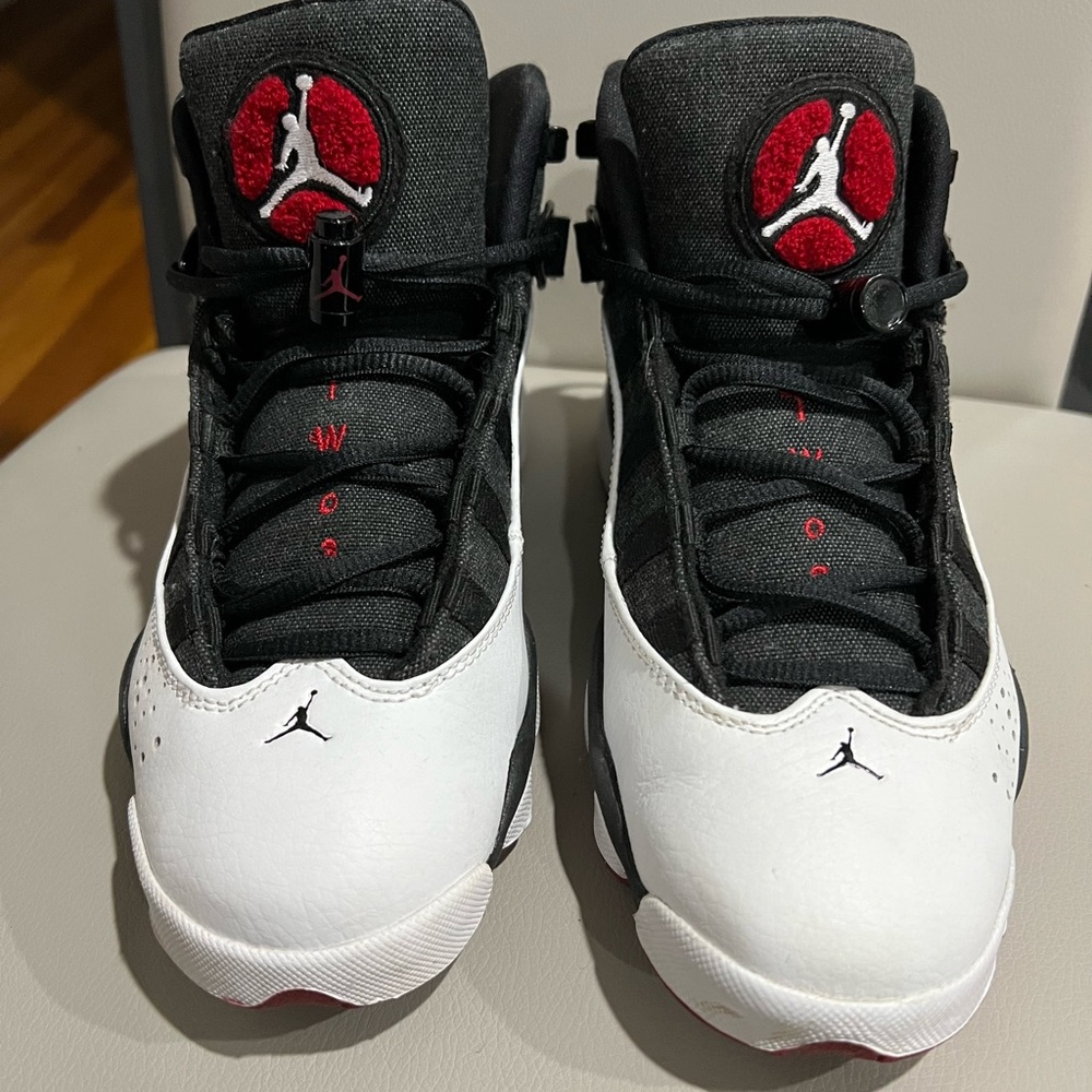 JORDAN 6 RINGS 'BLACK WHITE GYM RED'